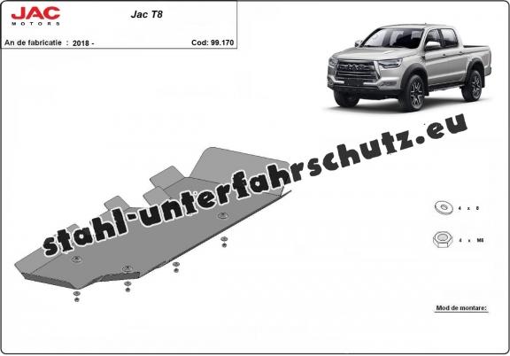 Stahschutz für Treibstofftank der Marke Jac T8