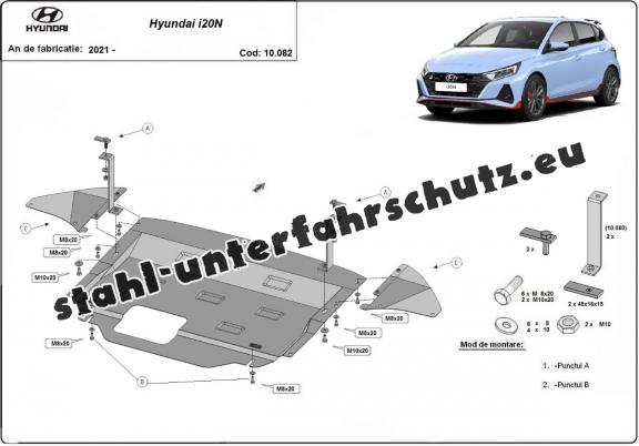 Unterfahrschutz für Motor der Marke Hyundai i20