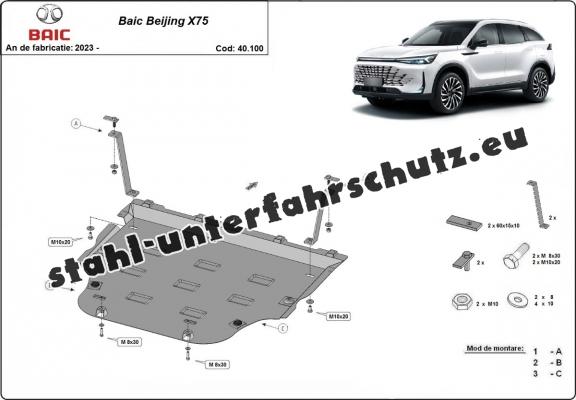 Unterfahrschutz für Motor der Marke Baic Beijing X75