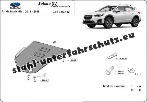 Unterfahrschutz für Schaltgetriebe aus Stahl für Subaru XV