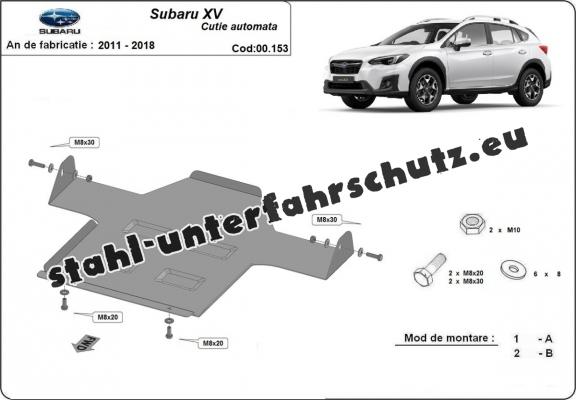 Unterfahrschutz aus Stahl für Automatikgetriebe der Marke Subaru XV