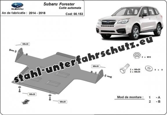 Unterfahrschutz aus Stahl für Automatikgetriebe der Marke Subaru Forester 4