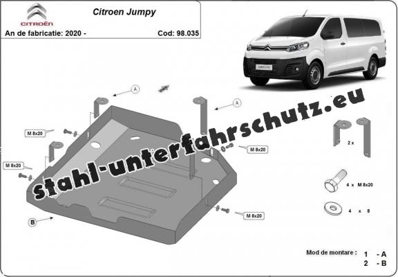 Stahlschutz für AdBluetank der Marke Citroen Jumpy