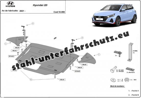 Unterfahrschutz für Motor der Marke Hyundai i20