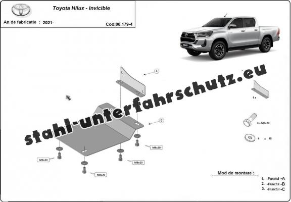 Stahlschutz für DPF Sensoren der Marke Toyota Hilux