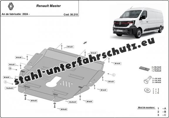 Unterfahrschutz für Motor der Marke Renault Master