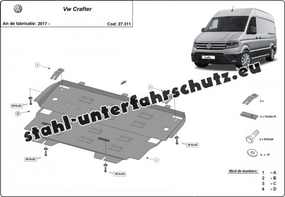 Unterfahrschutz für Motor der Marke Vw Crafter