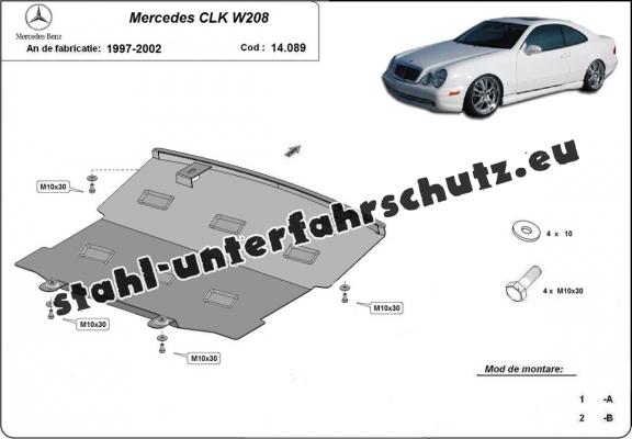 Unterfahrschutz für Motor der Marke Mercedes CLK W208