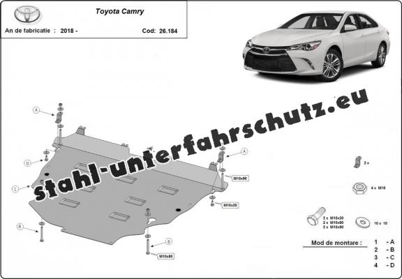Aluminium Unterfahrschutz für Motor der Marke Toyota Camry