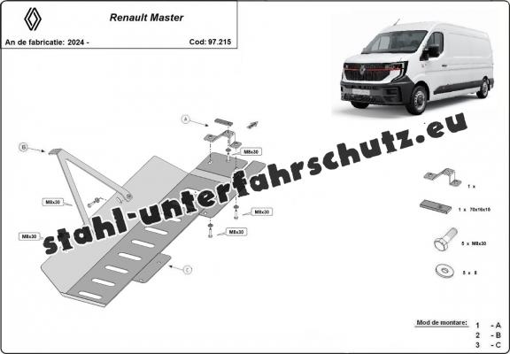 Stahlschutz für EGR, system STOP&GO / Katalysator/cat lock der Marke Renault Master 4