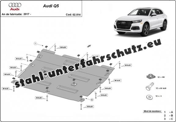 Unterfahrschutz für Motor der Marke Audi Q5