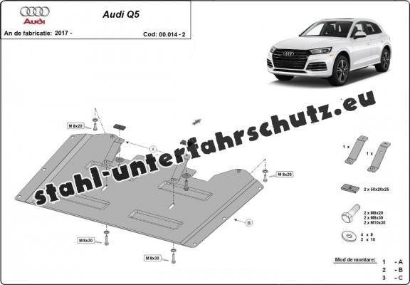 Stahl Verteilergetriebe Schutz für Audi Q5
