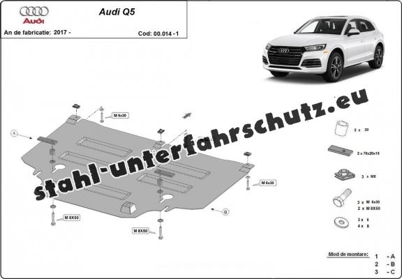 Stahl Getriebe Schutz für  Audi Q5
