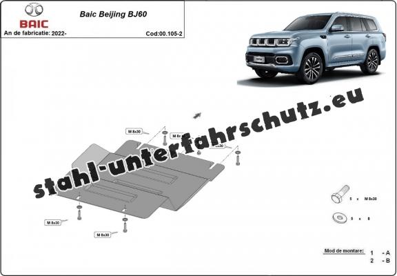 Stahl Verteilergetriebe Schutz für Baic Beijing BJ60