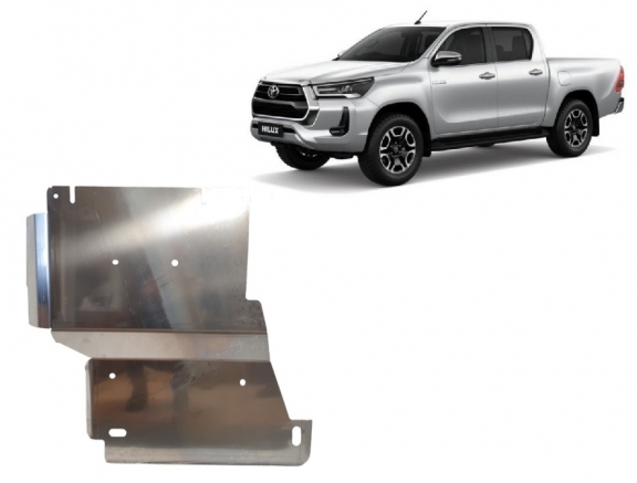 Aluminium Differentialschutz für Toyota Hilux Invincible