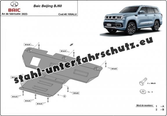 Aluminium Getriebe Schutz für Baic Beijing BJ60