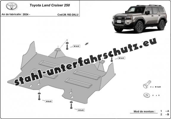 Aluminium Unterfahrschutz für Motor der Marke Toyota Land Cruiser 250