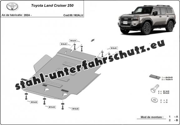 Aluminium Getriebe Schutz für Toyota Land Cruiser 250