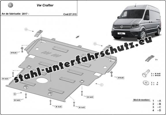 Unterfahrschutz für Motor der Marke Vw Crafter