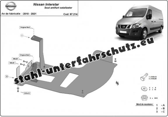 Unterfahrschutz für Katalysator/cat lock der Marke Nissan Interstar