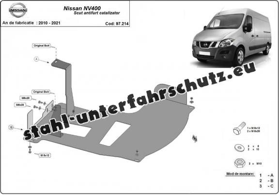 Unterfahrschutz für Katalysator/cat lock der Marke Nissan NV400