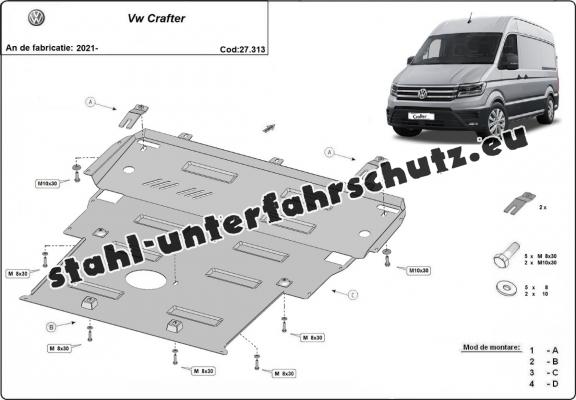 Unterfahrschutz für Motor der Marke Vw Crafter