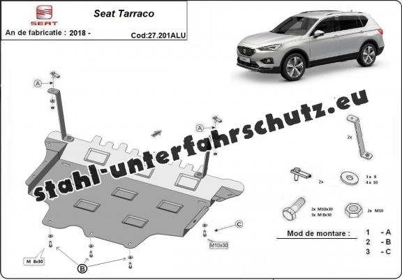 Aluminium Unterfahrschutz für Motor der Marke Seat Tarraco