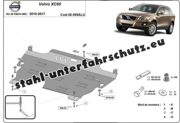 Aluminium Unterfahrschutz für Motor und Getriebe für den Volvo XC60