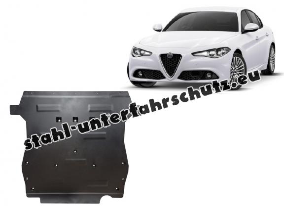Unterfahrschutz für Motor der Marke Alfa Romeo Giulia