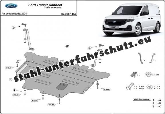 Unterfahrschutz für Motor der Marke Ford Transit Connect - Automatikgetriebe