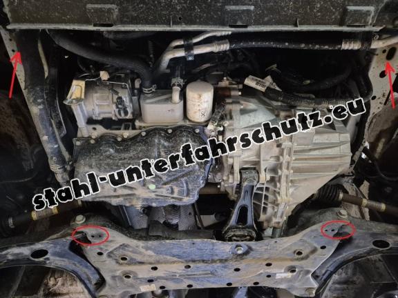 Aluminium Unterfahrschutz für Motor der Marke Ford Transit FWD