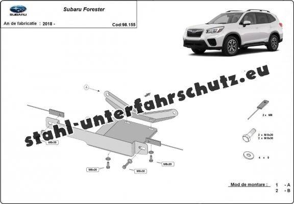 Stahl Differentialschutz für  Subaru Forester