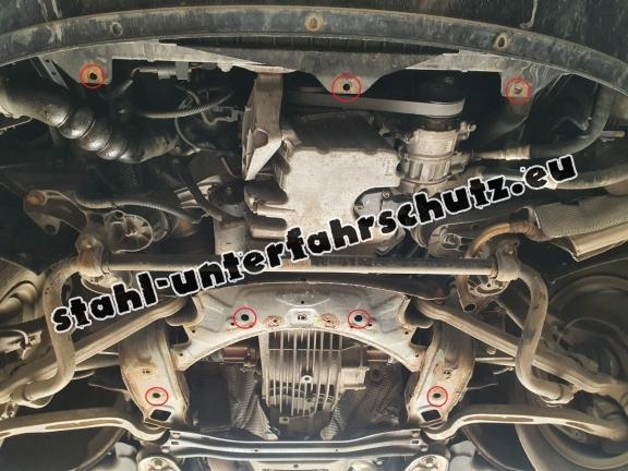 Unterfahrschutz für Motor der Marke Audi A6 Allroad 2 - für die Seiten