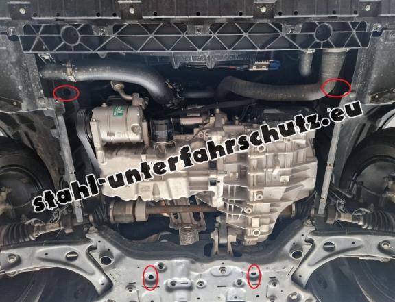 Aluminium Unterfahrschutz für Motor der Marke BAIC Beijing X75