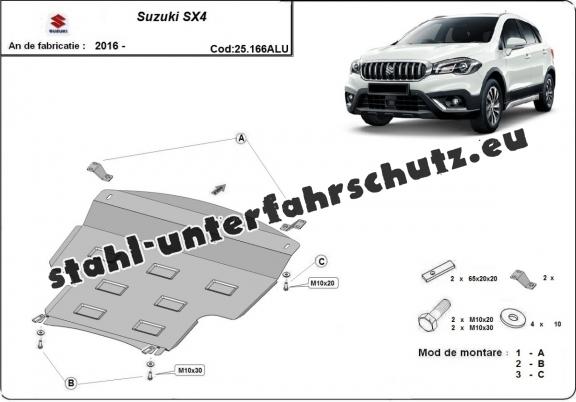 Aluminium Unterfahrschutz für Motor der Marke Suzuki SX4 