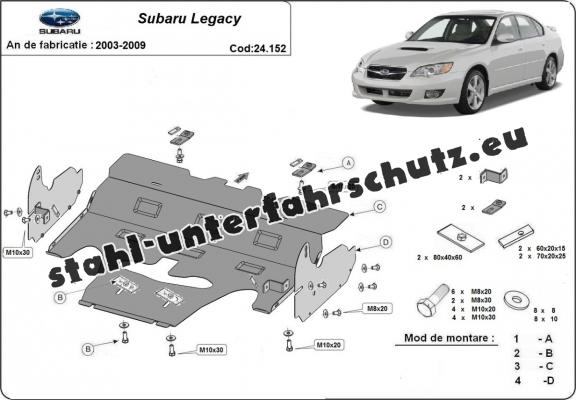 Unterfahrschutz für Motor der Marke Subaru Legacy IV