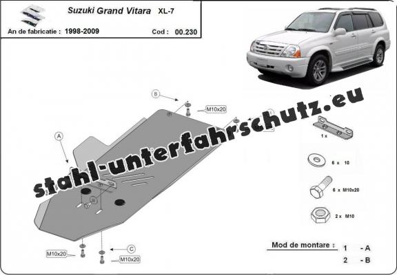 Stahl Getriebe Schutz für  Suzuki Grand Vitara XL-7 