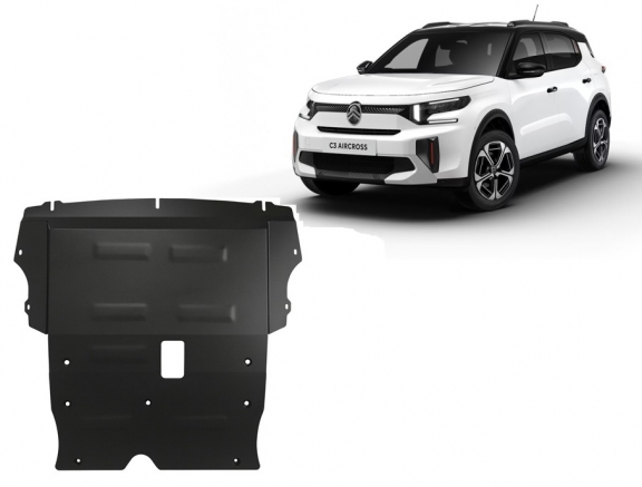 Unterfahrschutz für Motor und Getriebe aus Stahl für Citroen C3 Aircross