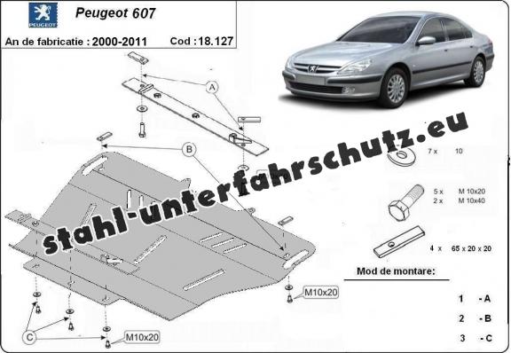 Unterfahrschutz für Motor der Marke Peugeot 607
