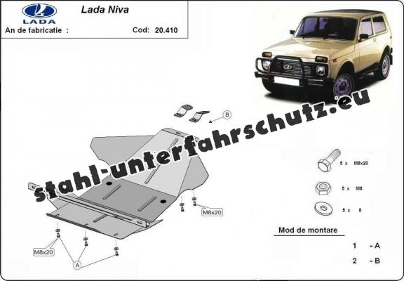 Unterfahrschutz für Motor der Marke Lada Niva