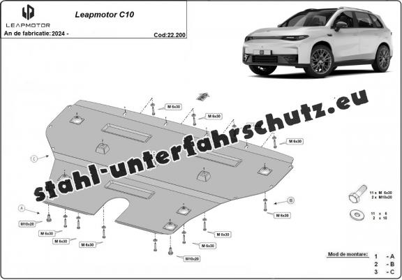 Unterfahrschutz für Motor der Marke Leapmotor C10