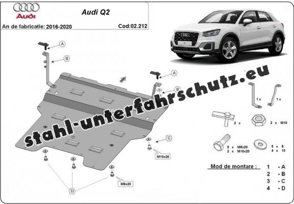 Unterfahrschutz für Motor der Marke Audi Q2