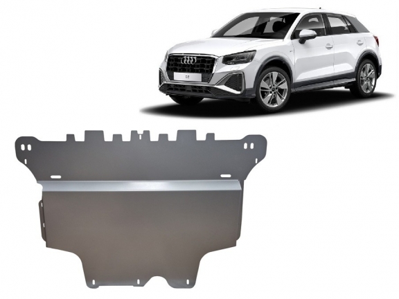Aluminium Unterfahrschutz für Motor und Getriebe für den Audi Q2