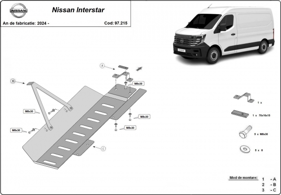 Stahlschutz für EGR, system STOP&GO / Katalysator/cat lock der Marke Nissan Interstar