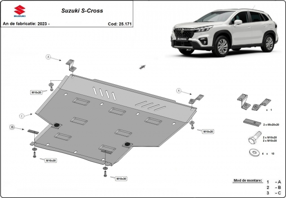 Unterfahrschutz für Motor der Marke Suzuki S-Cross - Aktionspaket