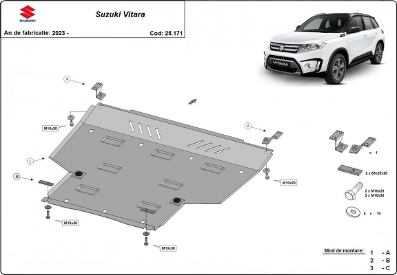 Unterfahrschutz für Motor der Marke Suzuki Vitara - Aktionspaket