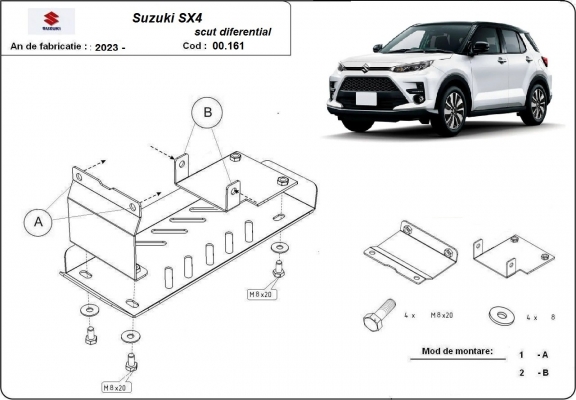 Unterfahrschutz für Motor der Marke Suzuki SX 4 - Aktionspaket