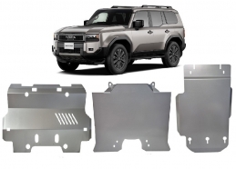 Unterfahrschutz für Motor der Marke Toyota Land Cruiser - Aktionspaket Aluminium