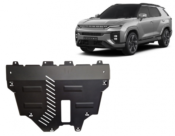 Unterfahrschutz für Motor der KGM Actyon