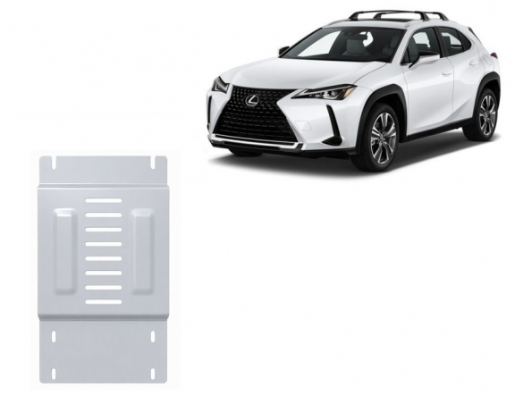 Aluminium-Katalysatorschutz / Kat-Schloss für Lexus UX